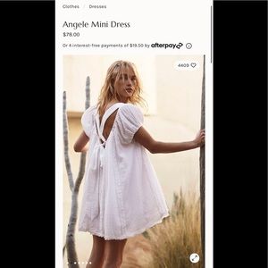 Free People white mini